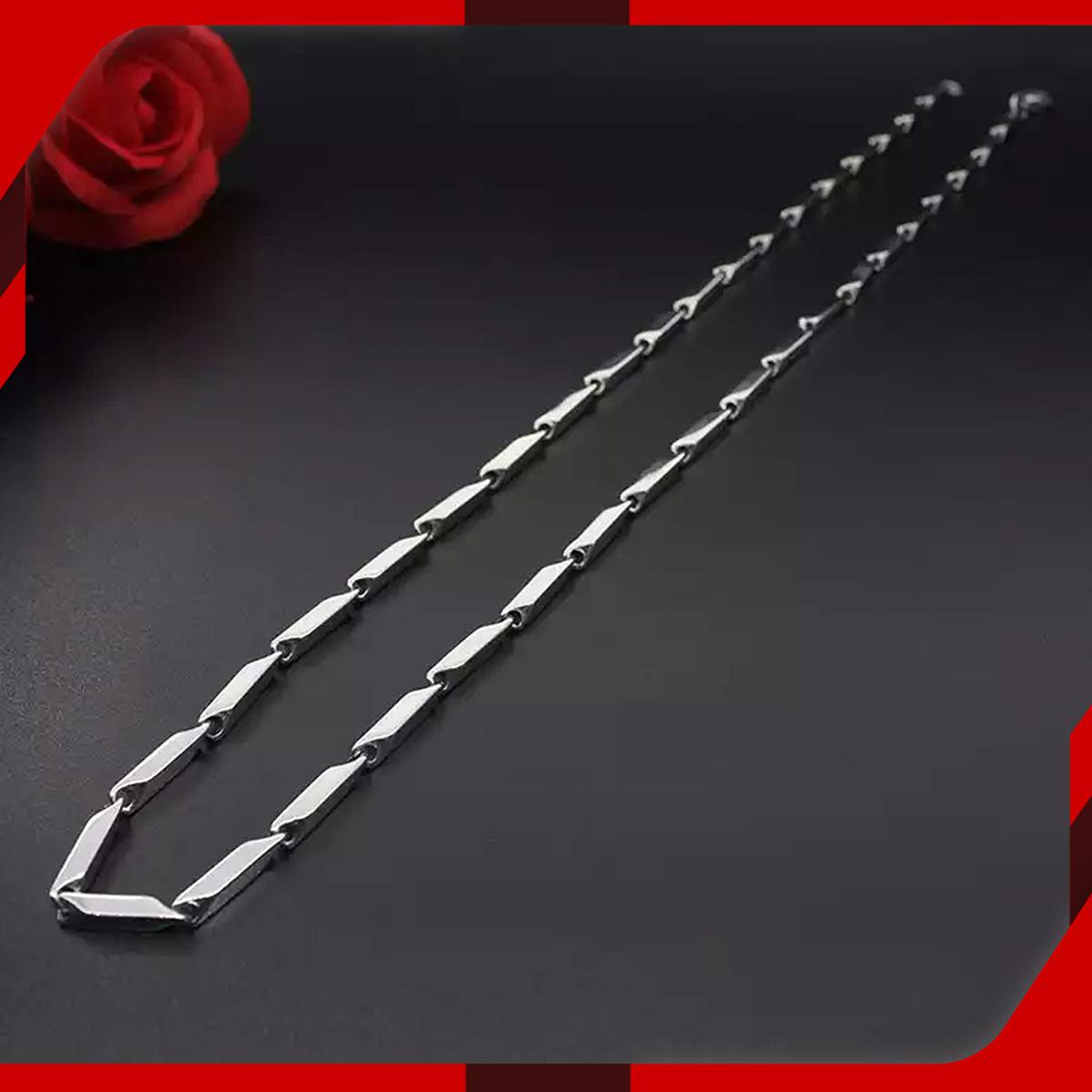 Crystal Silver Chain for Men