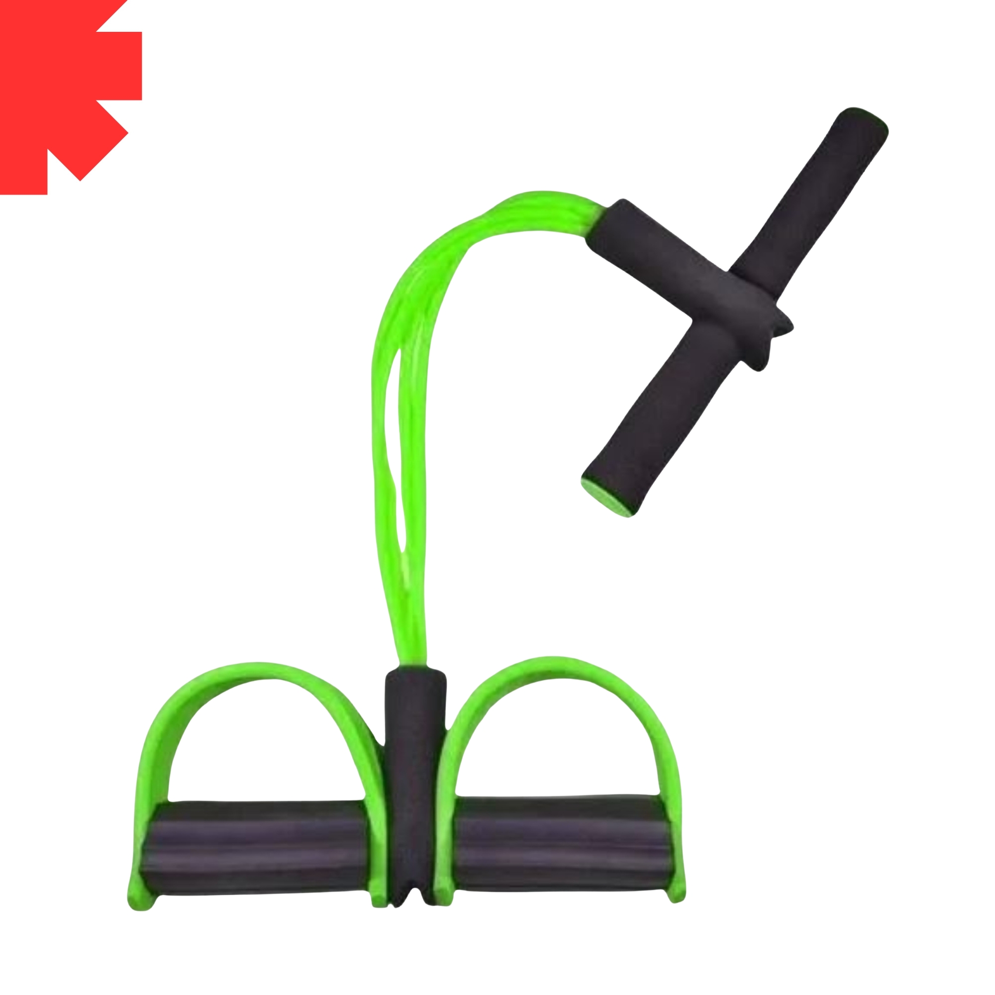 HIGH QUALITY TUMMY TRIMMER PEDAL RESISTANCE BANDS HOME GYM EXERCISE EQUIPMENT DOUBLE PULL ROPE RUBBER PEDALS AND ABS EXERCISER FOR WEIGHT LOSS PERFECT HOME WORKOUTS YOGA CROSSFIT AND UNISEX FITNESS