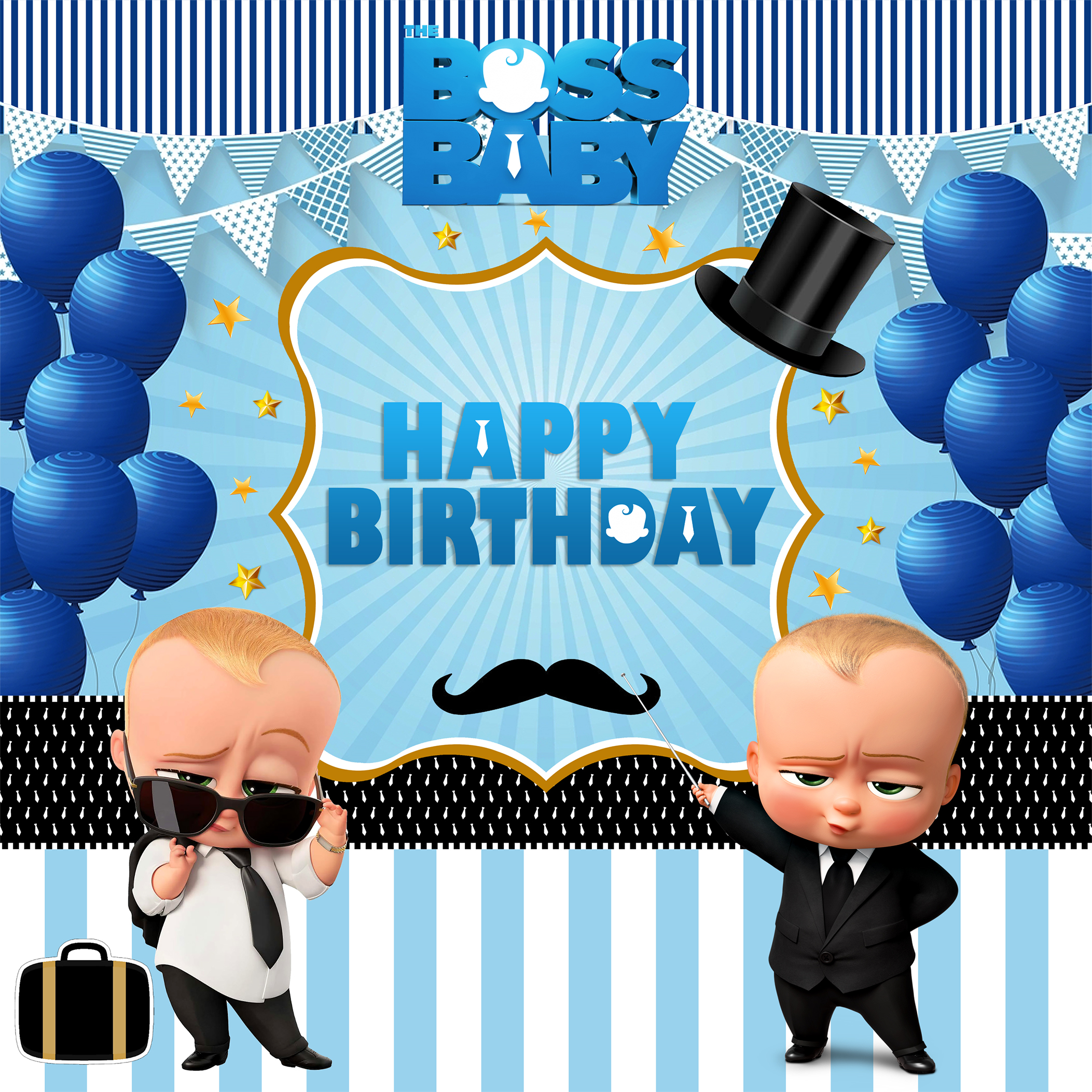 Boss Baby Theme Birthday Backdrop | Daraz.pk