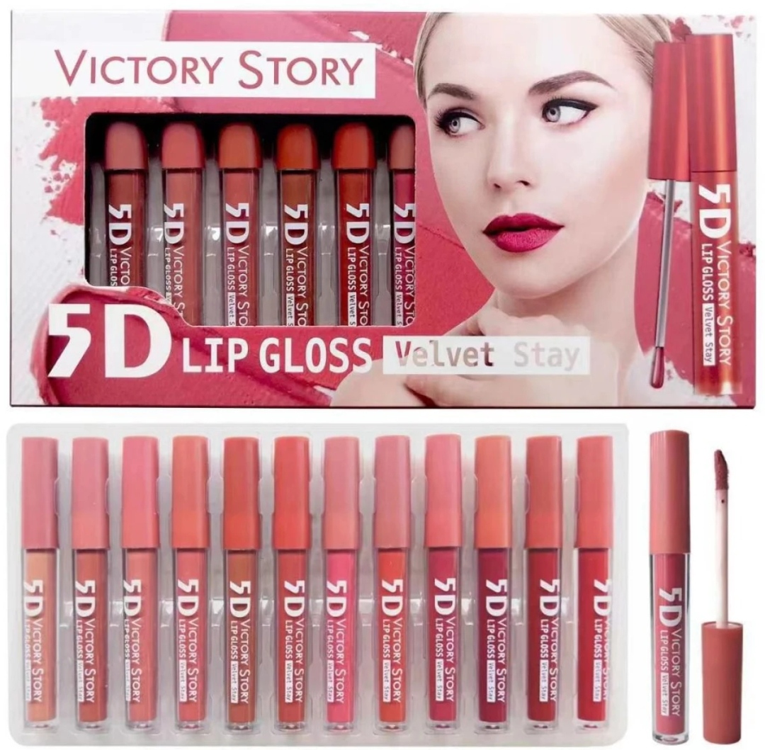 Pack of 6 & 12 Lipgloss Matte Nude Redish Shades Lipgloss Lipsticks
