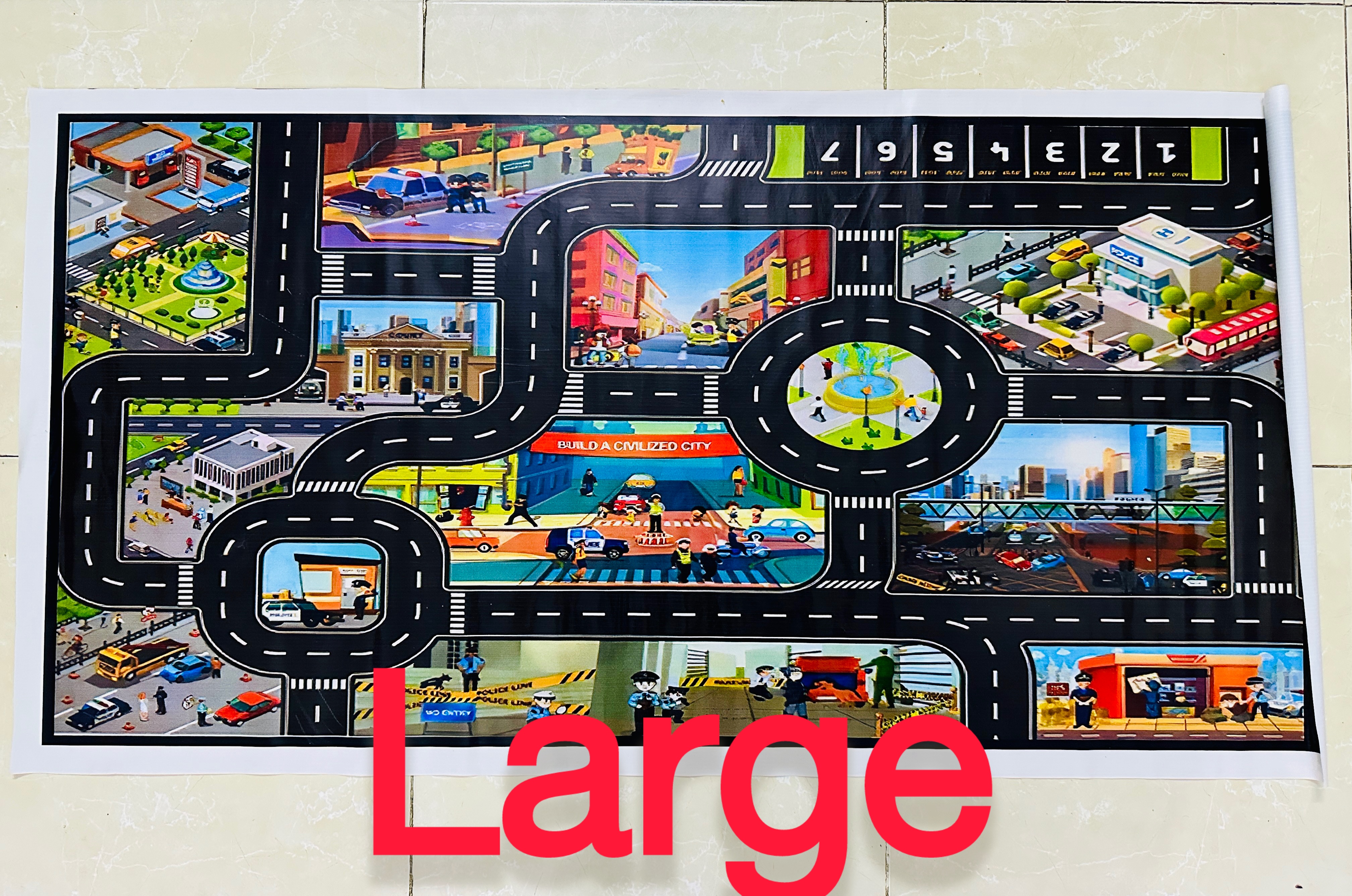 kids Play Mat Child Activity Car Toy Learning