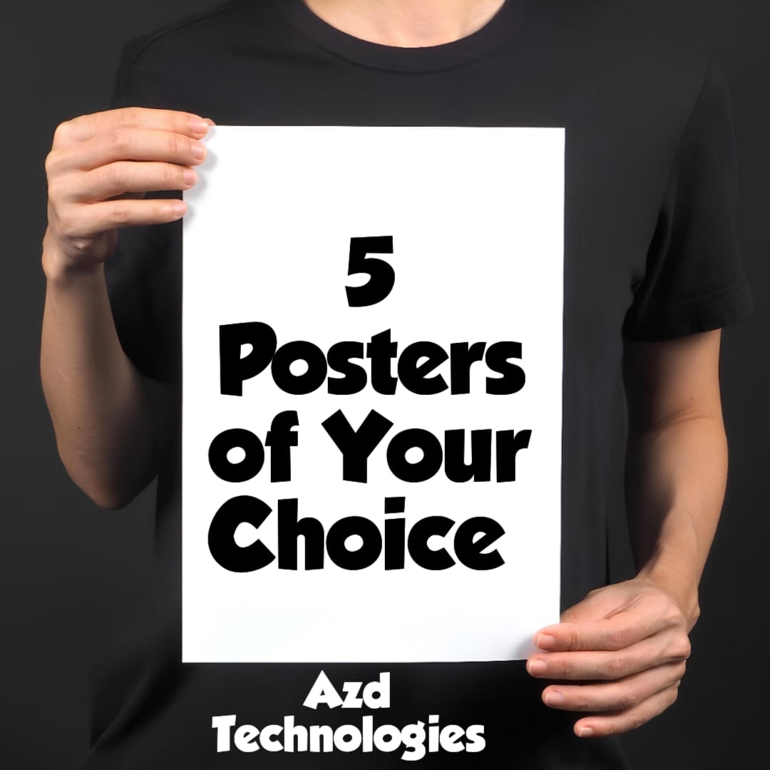 Custom Printed Posters Design Your Own Wall Art Best Quality Posters Customizable 12x9 Inches Premium Wall Decor
