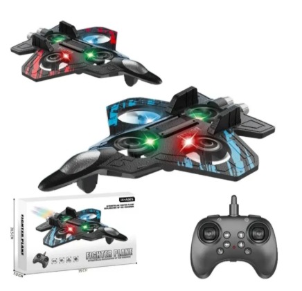 Remote Control Flying Fighters Plane Remote control Fighter Aircraft Remote control Jet| RC plane 360° Flips RC Plane 3-Gear Speeds Safe Remote Control Airplane One-Click Take Off Landing EPP Foam Plane Toys|Helicopter Style Stunt Aircraft for Kids,adults
