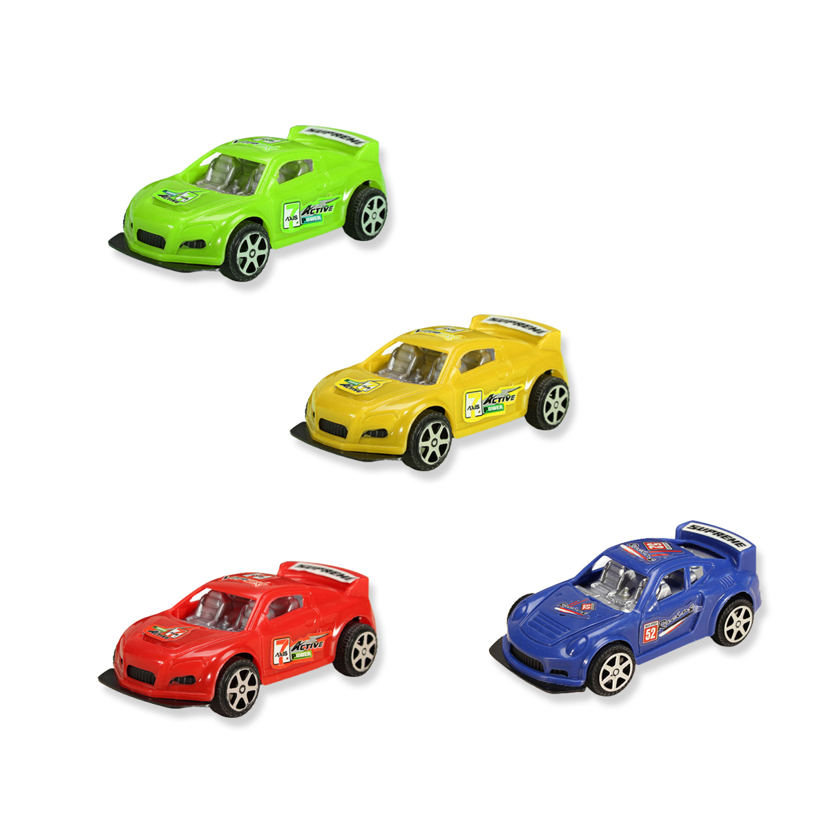 4 Pcs - Pull Back Car Toy Set