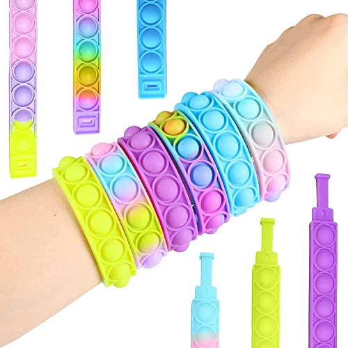 Silicone Pop It Hand Band, Wristband, Fidget Sensory Toy, Stress Relief, Pressure Relieving Toys