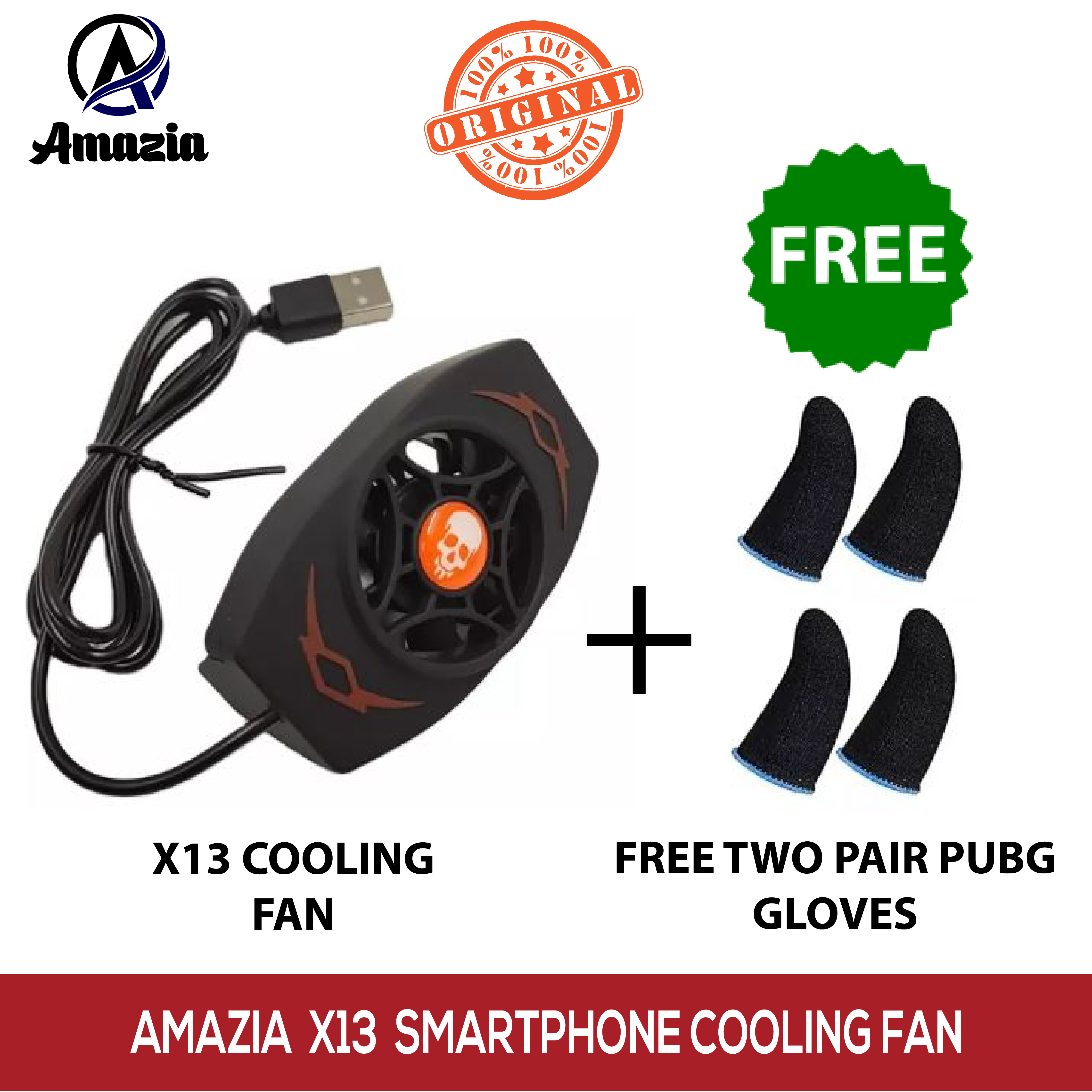 X13 Mobile Cooling Phone Radiator Fan | Phone Game Cooler System Cooling Fan | PUBG Gamepad Trigger Controller For Gaming All Smart Phone Devices price in Pakistan