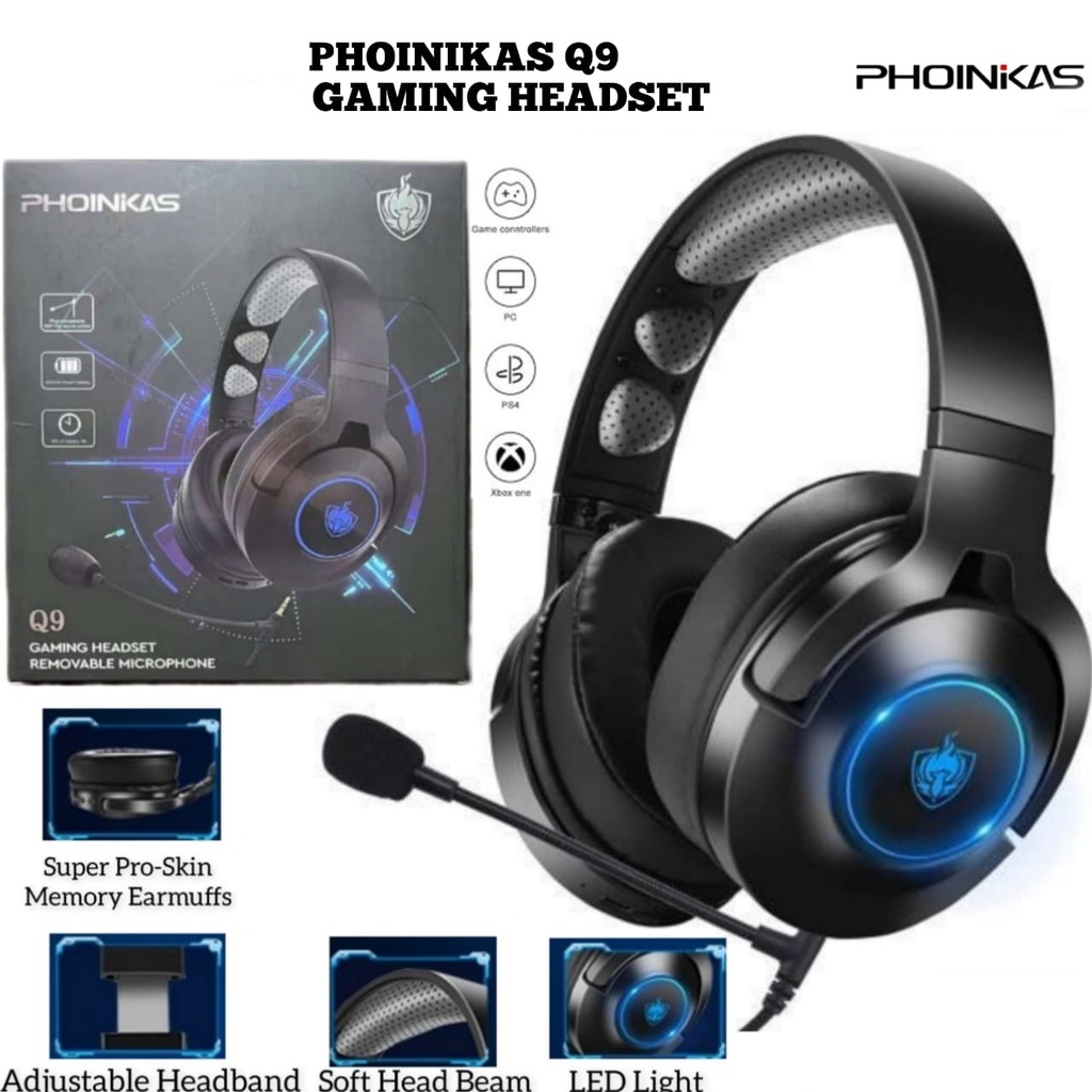 Ear Headphones Phoinikas Q9 Headset PHOINIKAS Wireless Gaming