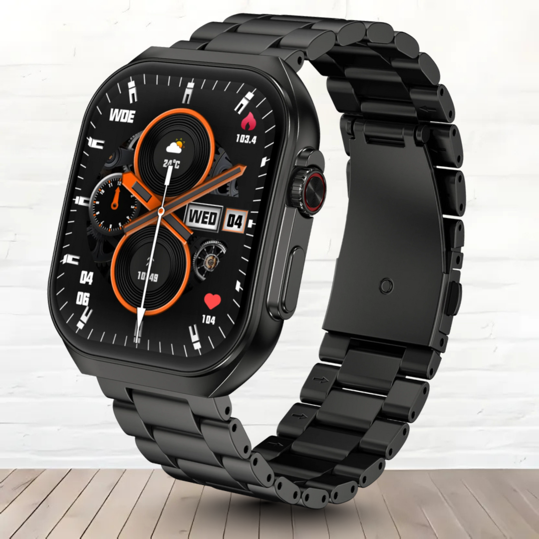 Zero® Elite Smart Watch | 2.04" AMOLED Display, Bluetooth 5.3, Health Monitoring, IP67 Waterproof | All-in-One Fitness and Lifestyle Smartwatch