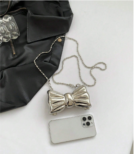 Mini Bow Clutch Bag for Girls And Women - Fashionable Bow Style Small Purse & Crossbody Handbag - Premium Quality Lock Bag