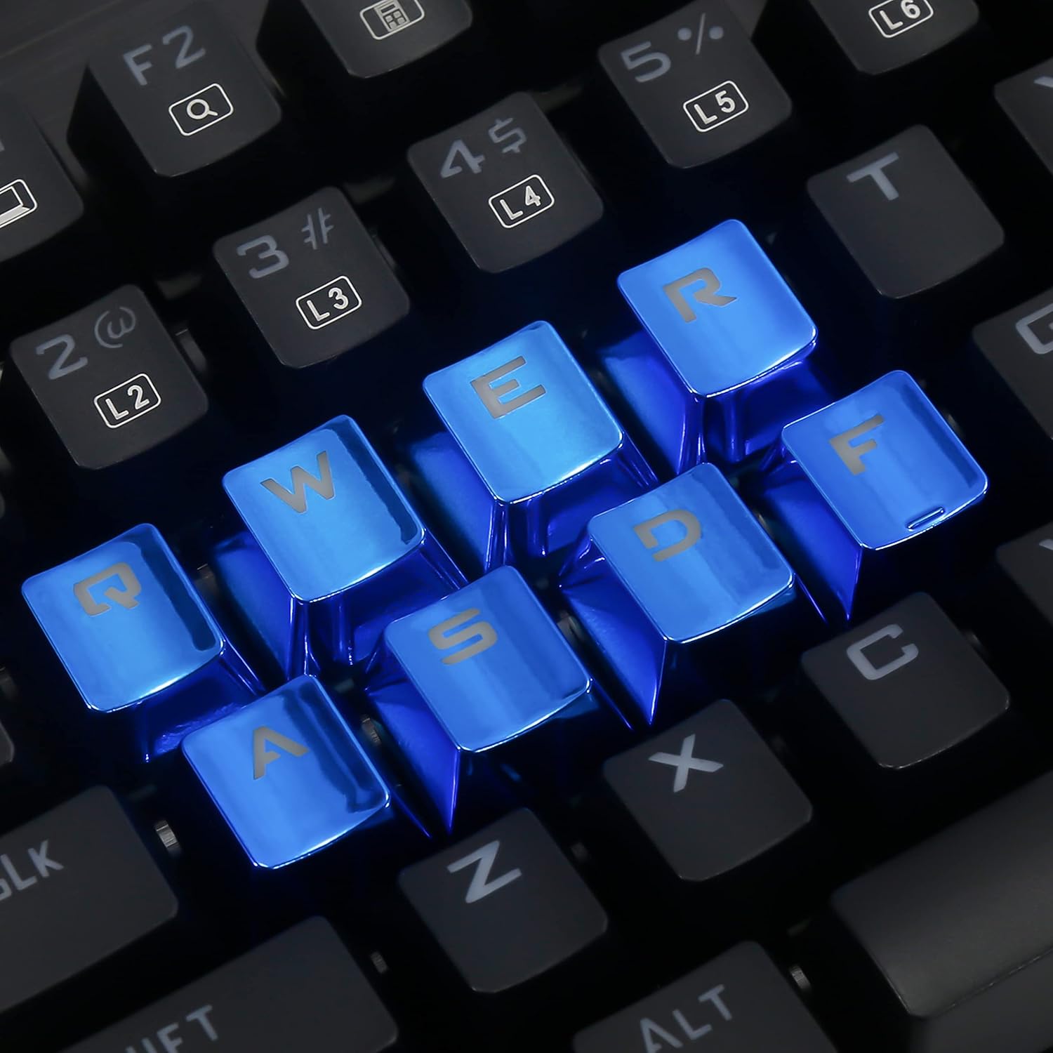 12 Key Keycaps Electroplated Metal Coating PBT Game Player Keycaps for ...