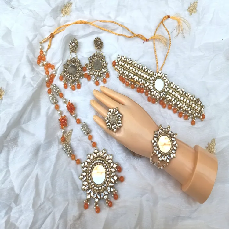 Handmade on sale kundan jewellery