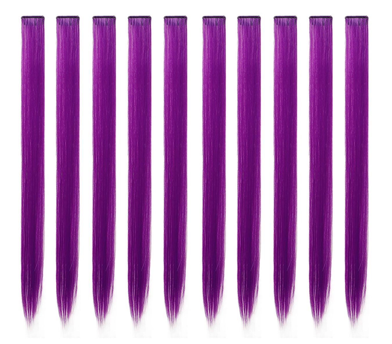 Purple Single Clip Hair Extension For Girls