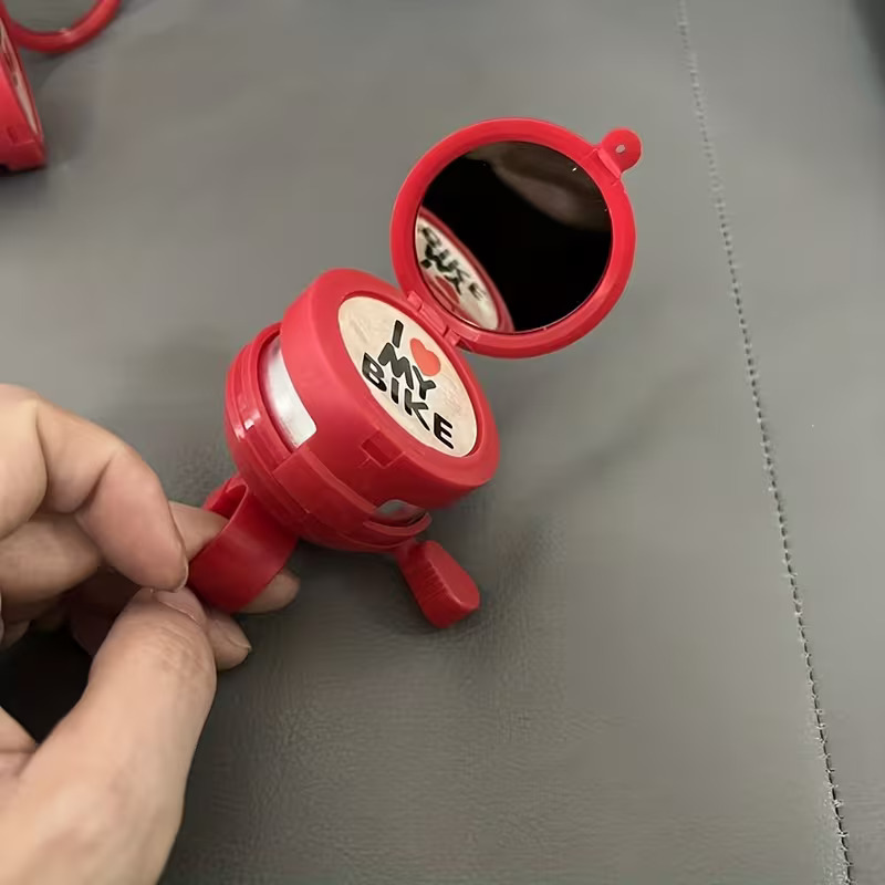 "I Love My Bike" Bicycle Bell for Kids and Adults – Loud Crisp Sound Bike Bell, Cute Universal Fit Cycling Ring Bell for Handlebars, Fun Bicycle Accessories for Boys, Girls, Cruiser & Road Bikes (Pack of 1 / Multi-Color)