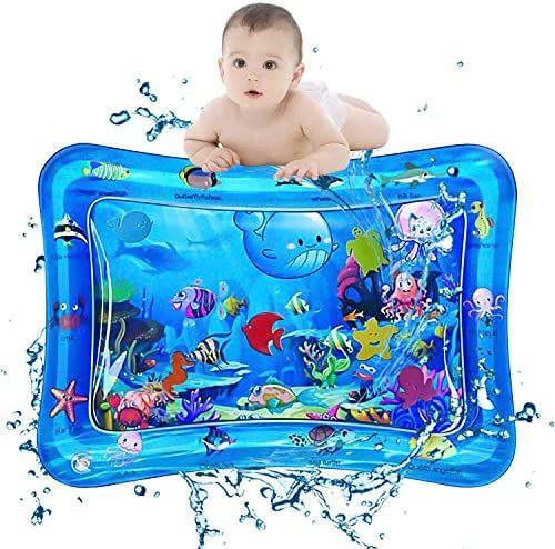 Baby Water Playing Mat | Infant Tummy Time Mat | Soft Inflatable Water Play Mat for Babies | Baby Learning and Fun Mat | Comfortable Baby Tummy Time Water Pad | Safe and Soft Baby Tummy Time Mat