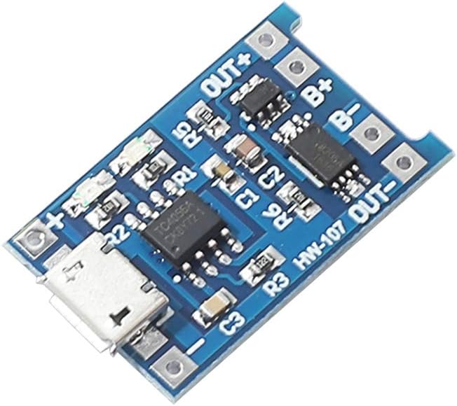 Tested TP4056 Charging Module | 1 2 5 10 PCS | 1A Lithium Battery Charger Board | 18650 Li-ion 3.7V Micro USB Type-C BMS Module with Protection | TP 4056 Fast Charge Circuit for DIY Power Bank Solar LED Light Robotics IoT Projects – High Quality