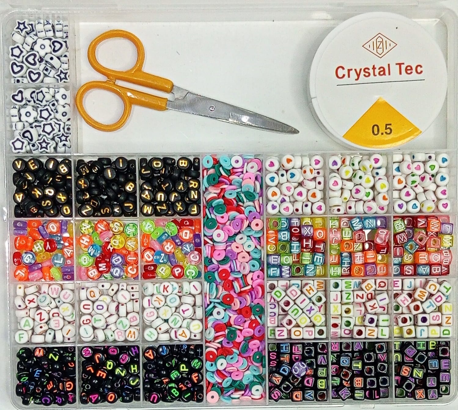 Complete DIY Bracelet & Jewellery Making Kit for Girls | Magnetic Heart Charms + Jump Rings & Lobster Clasps | Alphabet Beads & Accessories Set with Big Storage Box | DIY Jewellery Making Beads Box | Art & Craft Kit for Kids & Teens (Multiple Kits Availab