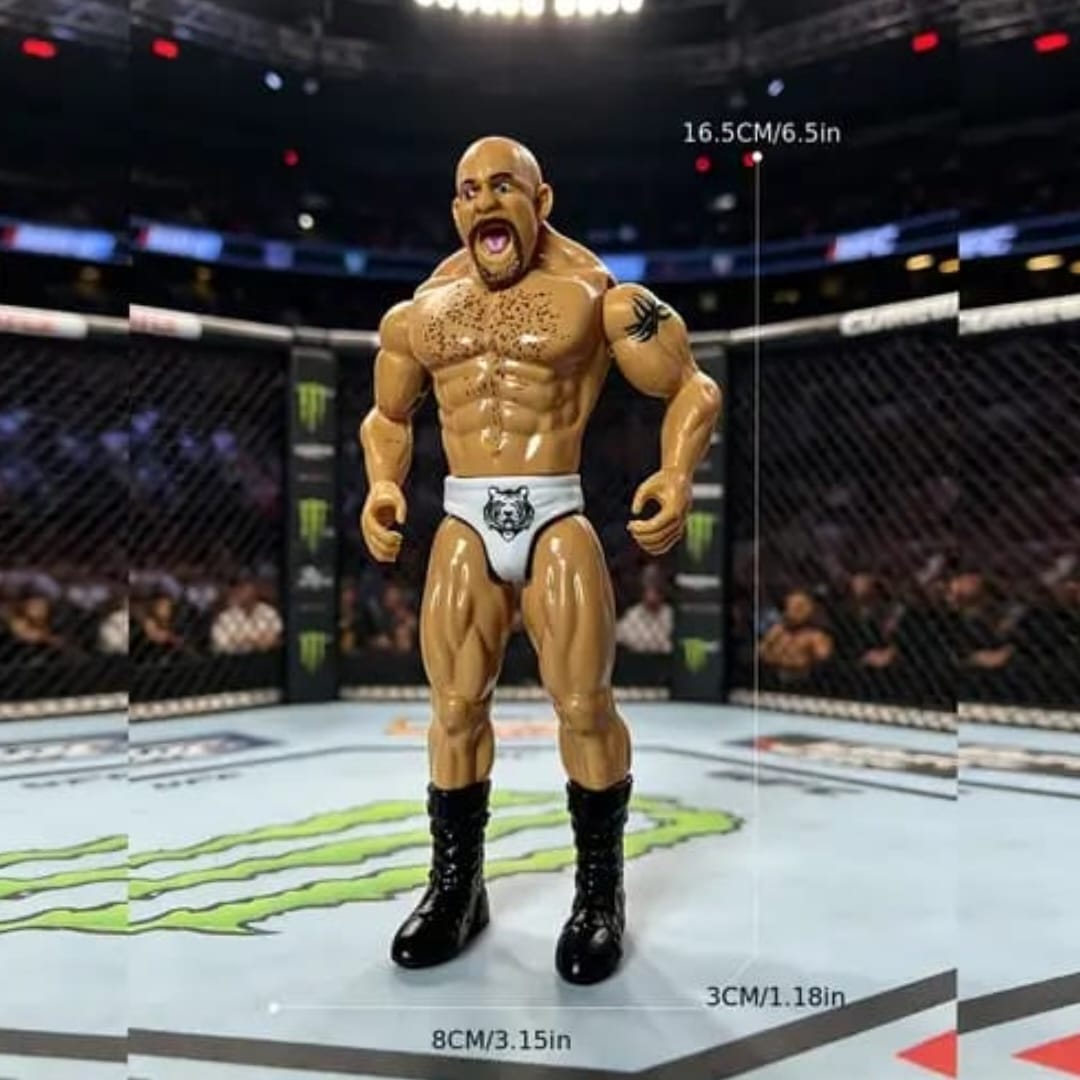 Goldberg WWE Super Star Action Figure Toy 6.5 inch Size its realistic details Durable plastic