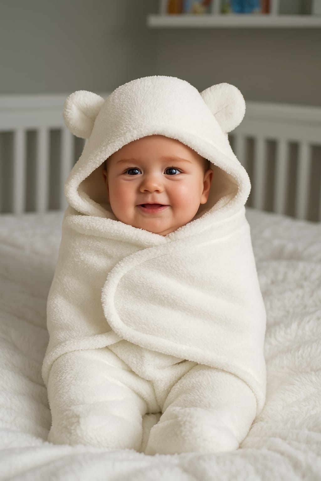 Elegant Microfiber Swaddle Blanket for Newborns 0-3 Months, Soft & Breathable Nursery Swaddle Wrap