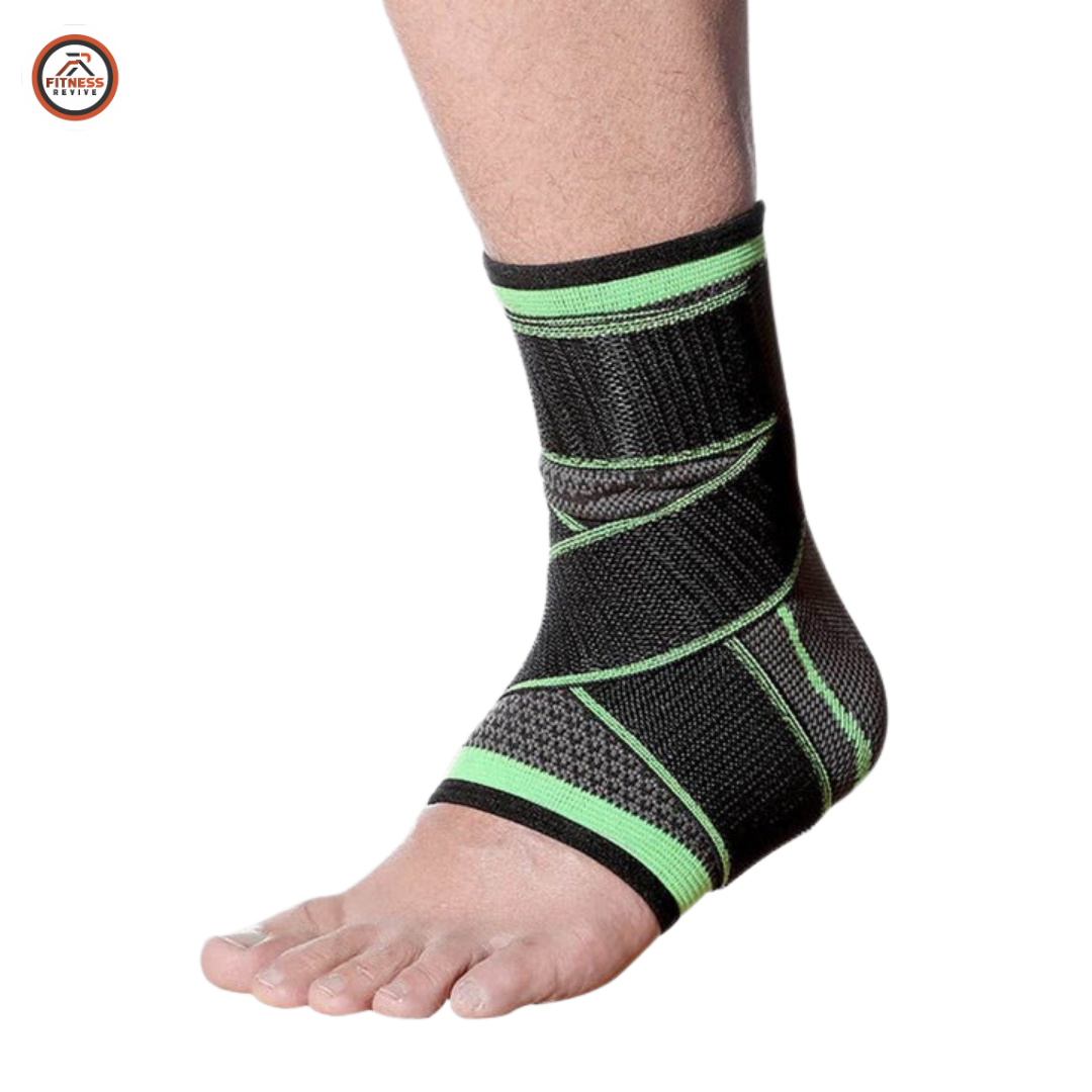 Ankle Support Sleeve – Elastic Compression Brace for Ankle Sprain, Joint Stability & Sports Protection | Breathable Anti-Slip Ankle Guard for Running, Football & Gym | Men & Women
