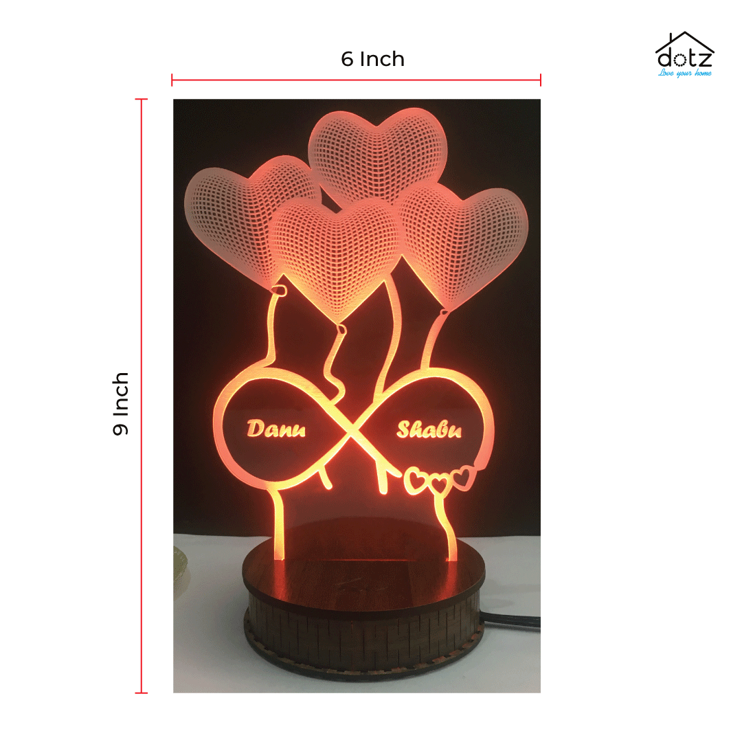 Pak Earth Store Customize 3d illusion Table lamp 3D Light Lamp