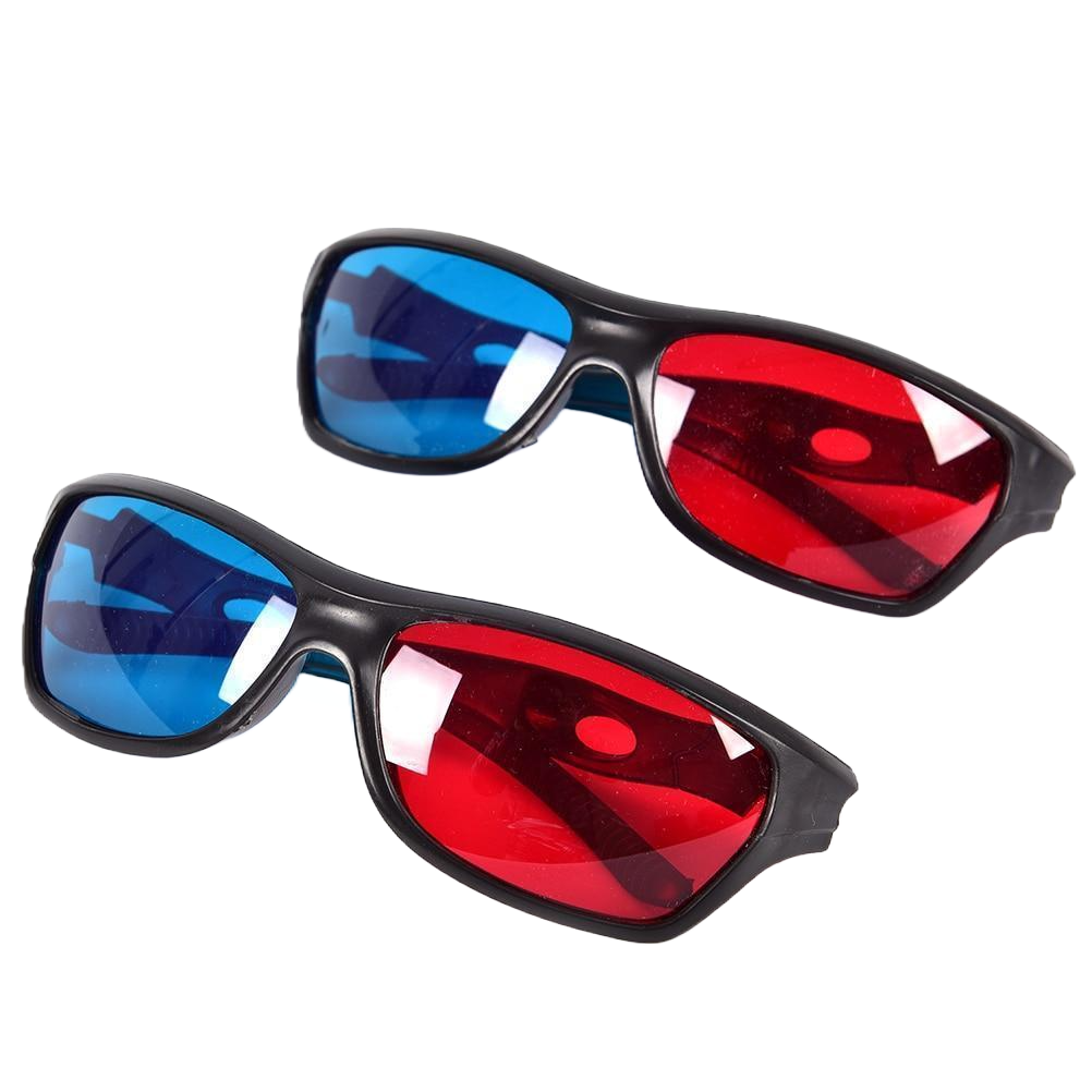 Red Cyan Blue Anaglyph 3D Glasses for 3D Movies, Images and Games
