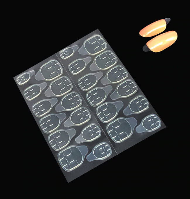 12 Pcs Nail Extension Stick Tools Transparent Double Side Adhesive Tapes Glue Sticker