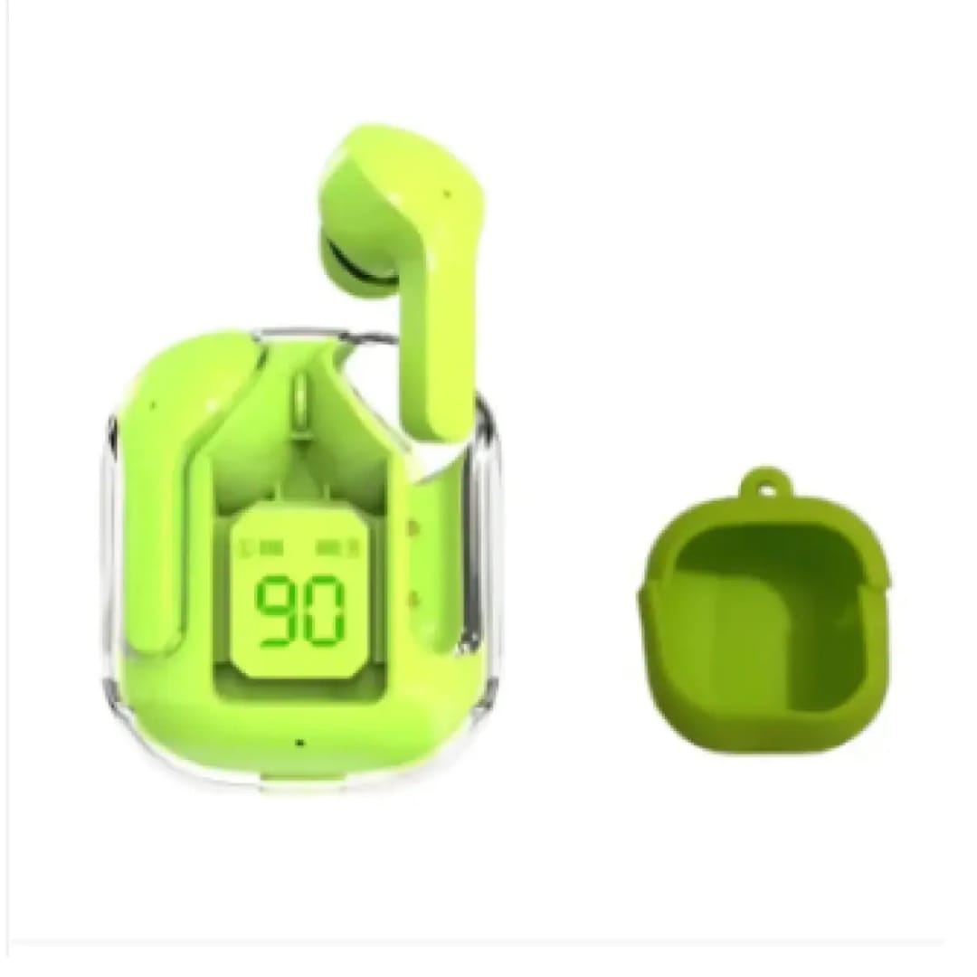 TWS Air 31 Wireless Bluetooth 5.3 Transparent Earbuds – Gaming Mode, Low Latency, Deep Bass, Touch Controls, Stylish LED Indicator, 30H Playtime, Fast Charging Case, Comfortable Fit, Universal Compatibility – Best Budget TWS Earbuds 2025