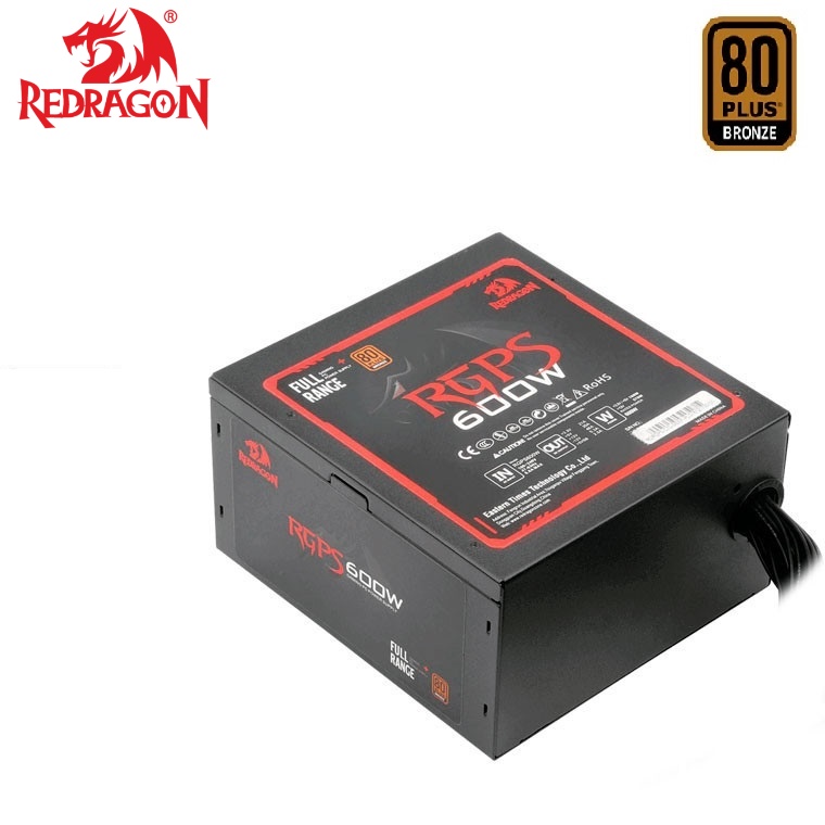 Redragon Rgps Gc-ps002 600w Gaming Pc Power Supply