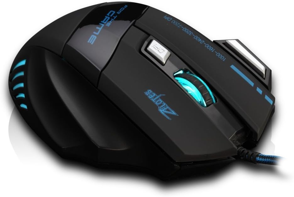 RGB Gaming Mouse With Mousepad - 7 Light Breathing Colours In Mouse & Red Medium Size Mouse Pad All Sides Stitched - USB Wired Gaming Mouse For PC & Laptop - No Side Button - Black