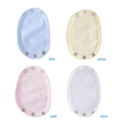 4 Pcs Baby Bodysuit Extender – Cotton Baby Onesie Snap Extenders | Baby Jumpsuit, Romper, Clothes Extender for Newborn & Infant