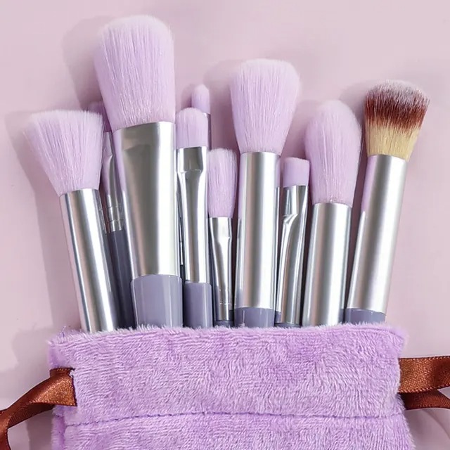 13 Pcs Makeup Brush Set – Soft Hair Brushes for Loose Powder, Eyeshadow, and Face Makeup – Professional Quality Cosmetic Tools