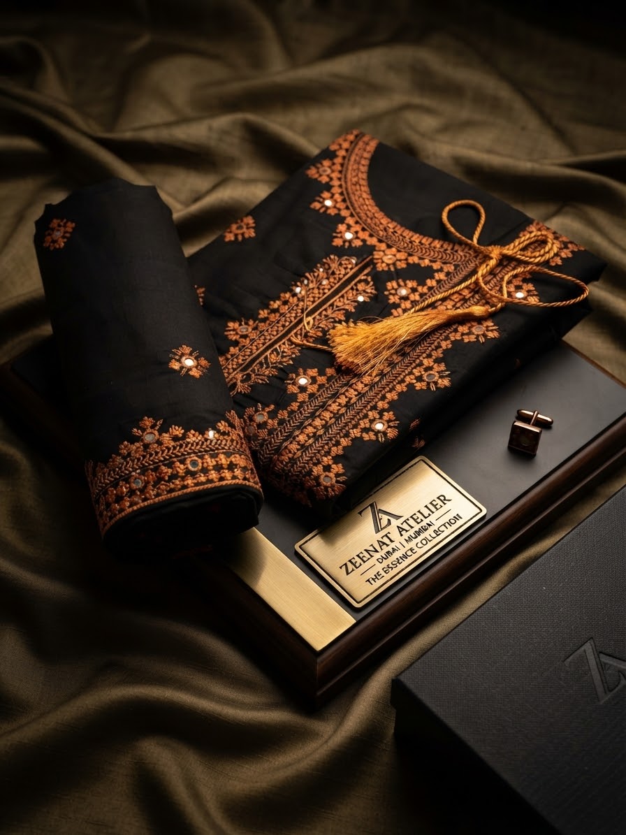 Embroidered 2-Piece Collection – Panel Embroidered Shirt & Paincha Embroidered Trouser