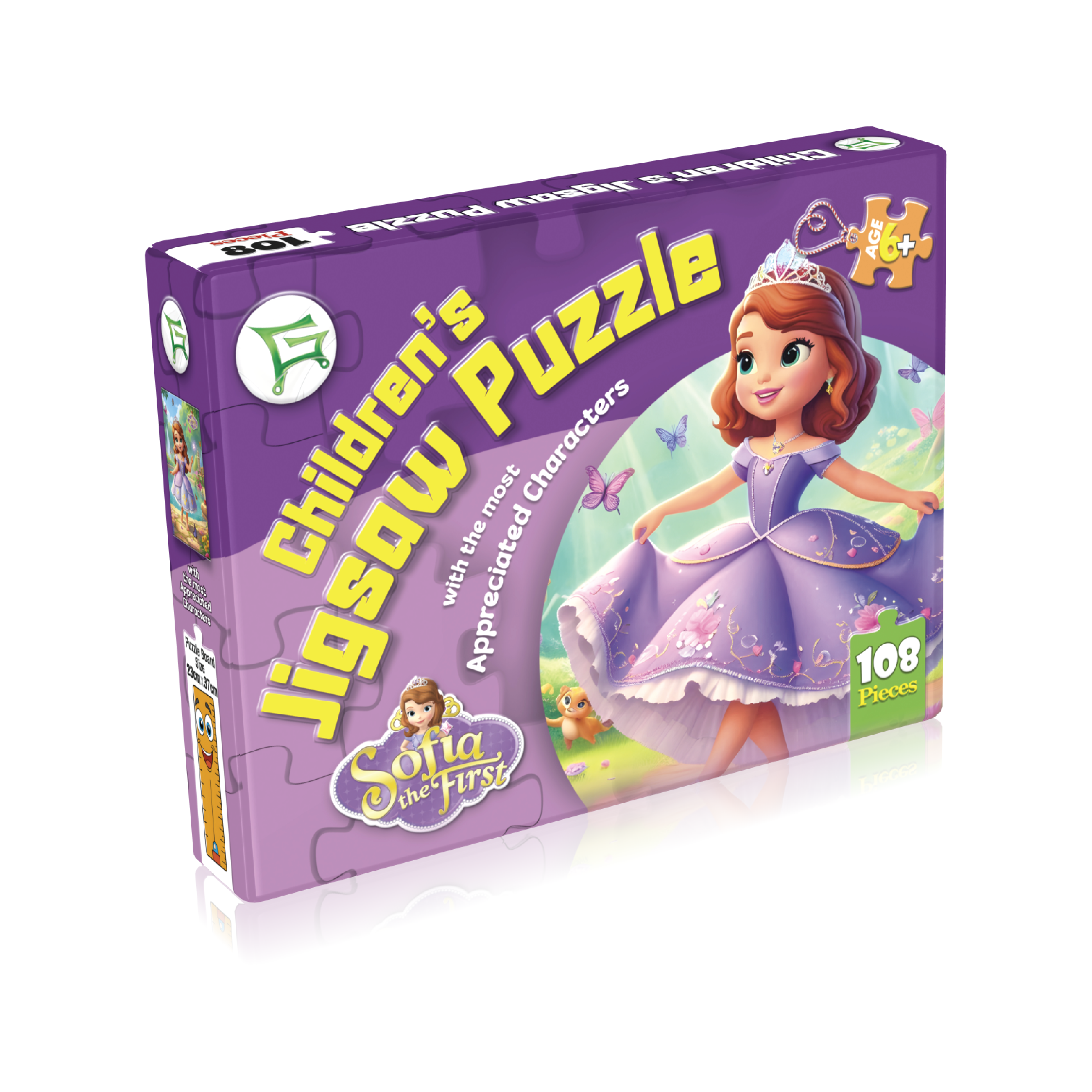 Children Puzzle Sofia The First - Educational Jigsaw Puzzle Toy for Kids & Girls - Brain Development & Mind Learning Activity Game for Children