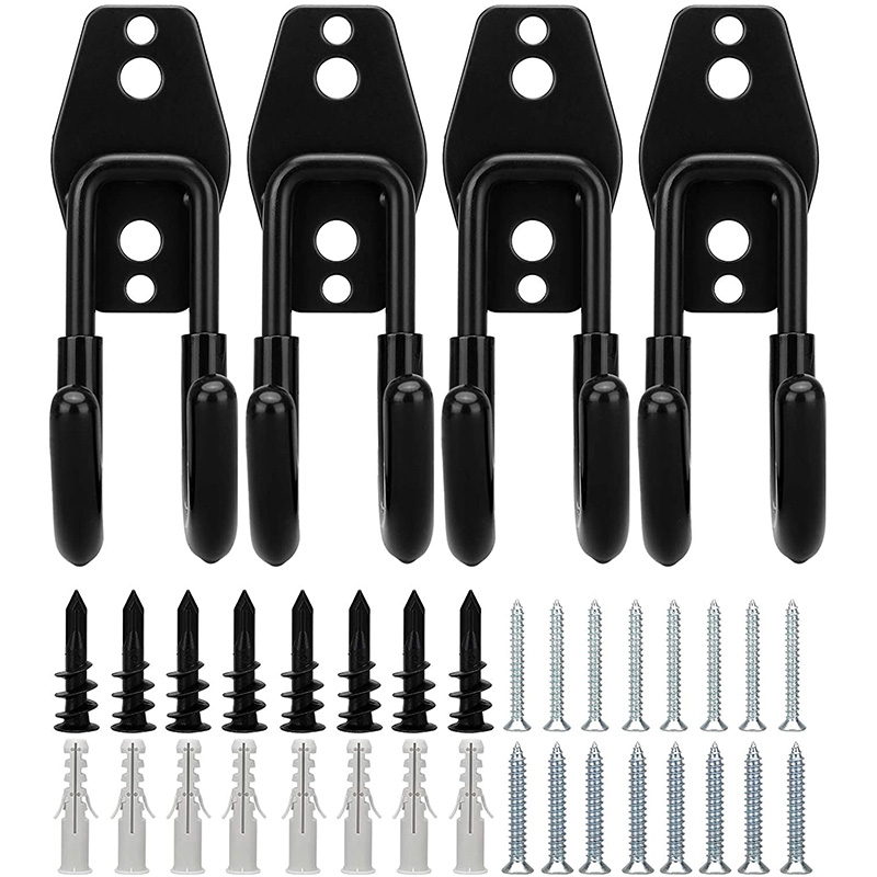 Ganchos dobles de utilidad de almacenamiento de garaje, perchas resist