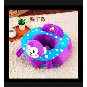 Best Quality Mickey Mouse Black Red Stuffed Plush Sofa Baby Seats Children Sofa Support Seat Learning Training Cushion Baby Carrier Seater Toddler Nest Puff Cartoon Minnie Mouse Chair Soft Babies Toys with 2 Holes for Legs For 3 - 12 Months(Black Red)