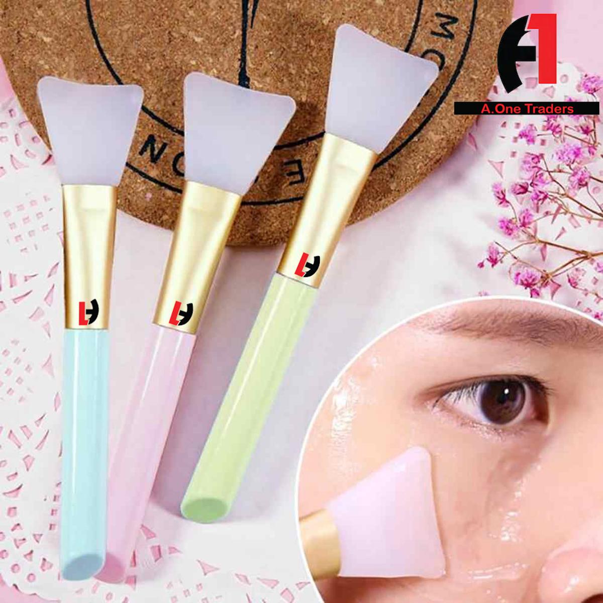 Silicone Brush For Applying Facial Masks Cosmetic Make up Face Skin Care Beauty Makeup Tools Silicone Mask Brushes Foundation Makeup Brushes , Silicon brush for mask , silicon brush for face