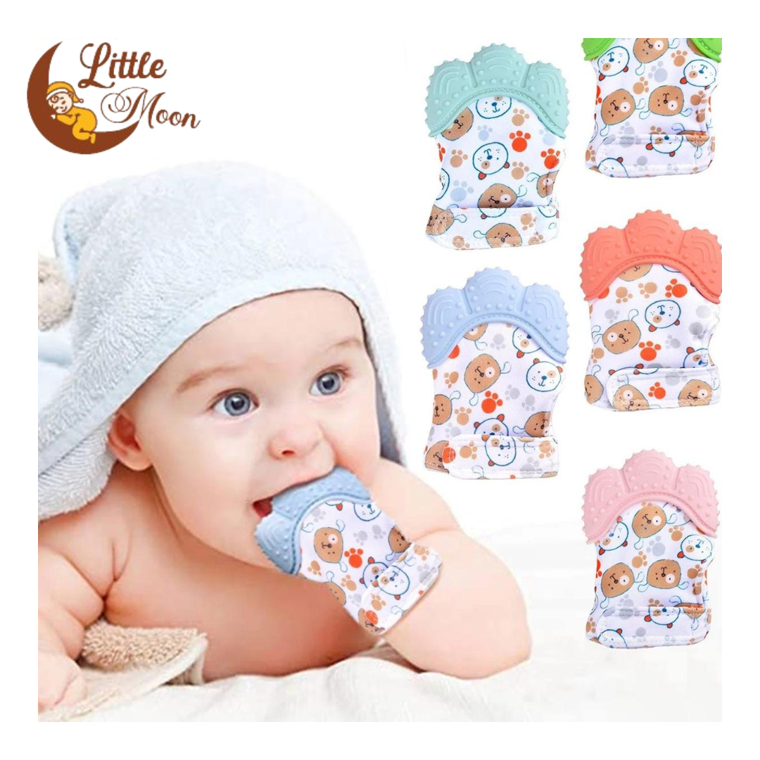Newborn Baby Silicone Mitts Teething Mitten Cartoon Shaped Glove Soft Food Grade Toddler Baby Teether Toys Baby Chew Toy Gift