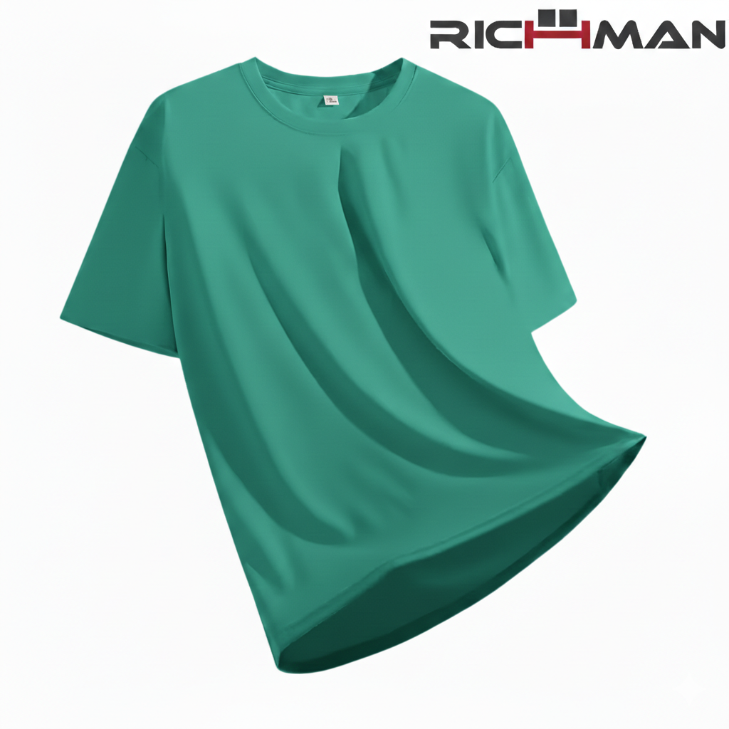 Richman Men'S Casual Summer Cotton Tshirt for men -Breathable, Round Neck, Regular Fit for Outdoor Activities and Sports, Sportswear Classic Summer Tshirts For Boys/T Shirts For Girls Comfortable Fit, Essential T Shirt For Men