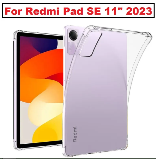 For CASE Xiaomi Redmi |Pad SE 11 inch 2023 Transparent Shockproof Back Cover