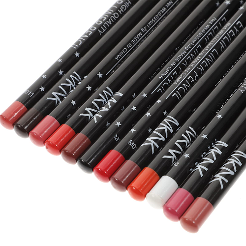 12/6Pcs Professional Lip Liner Set, Waterproof Matte Lip Liner Pencil, Smooth Lip Makeup Cosmetic Pen Set