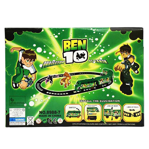 Mini Express Ben 10 Train Set – Battery Operated Toy Train for Kids ...