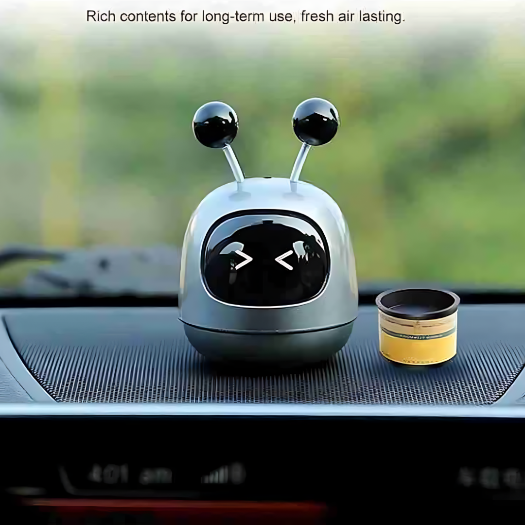 Car Air Aromatherapy Robot Air Freshener Auto Dashboard Perfume Fragrance Diffuser Essential Oil Diffuser Auto Perfume Diffuser