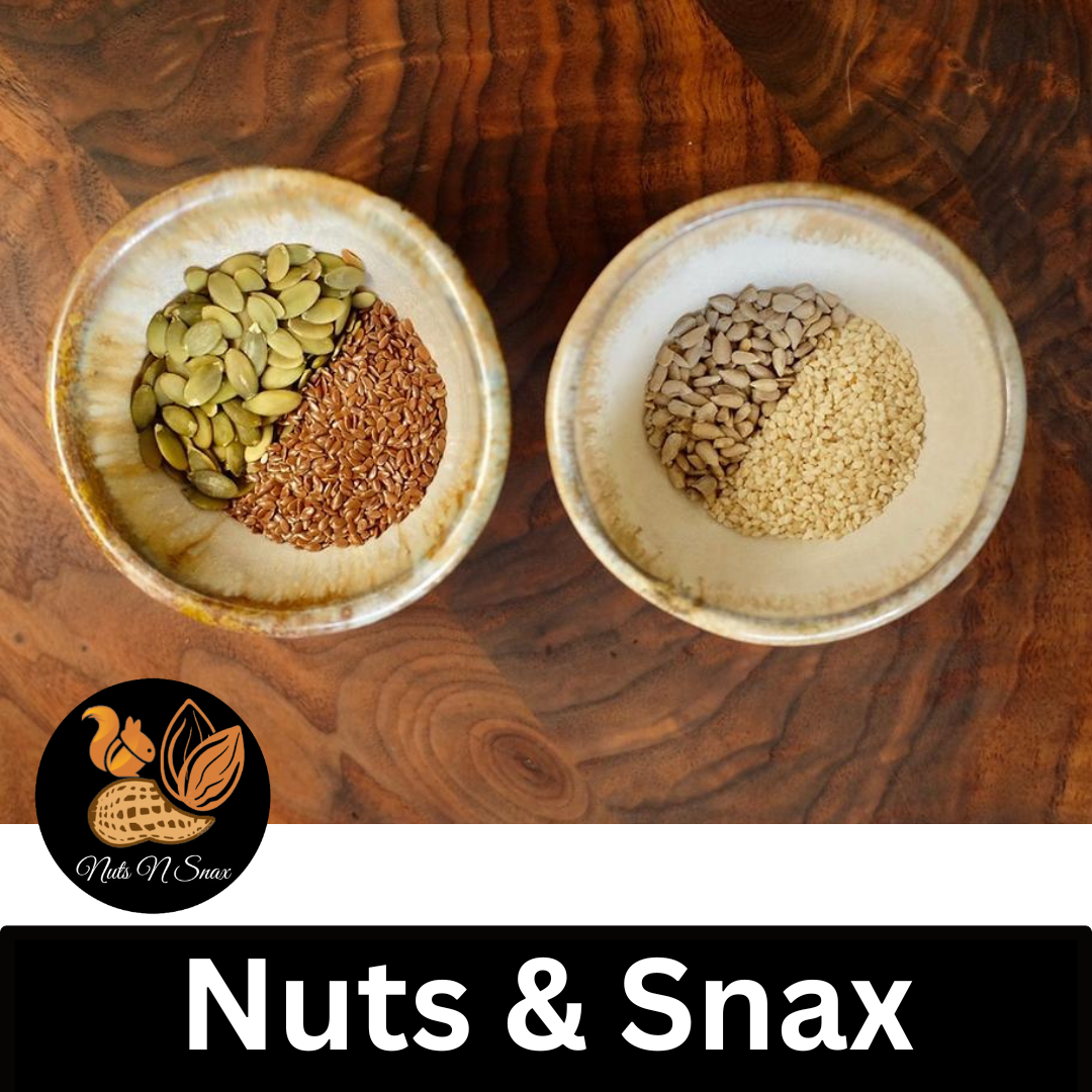 Seed Cycle For PCOS Kit 150 grams each | Imported | Premium Quality | Chia | Pumpkin | Sesame | Sunflower By Nuts N Snax