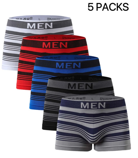 5 Pack of Boxers Best Quality Men branded Best Adjustable Stuff Boxer Underwear