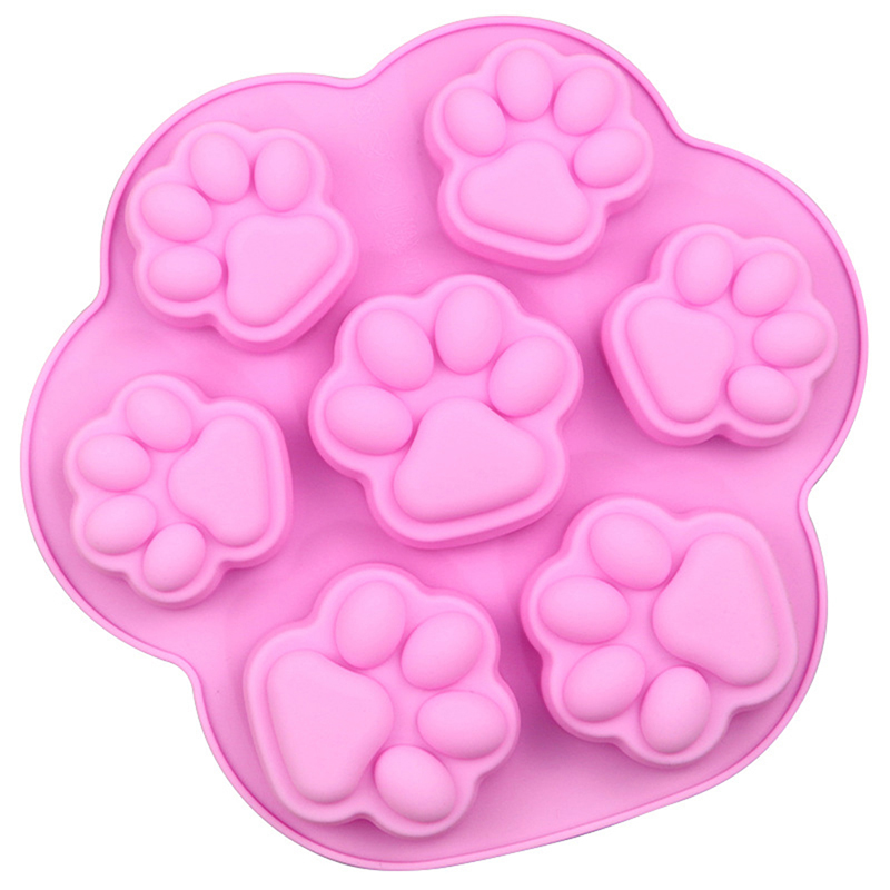 Silicone Mold Lovely Paw Ice Cube Soap Fondant Decoration Silikon Shape