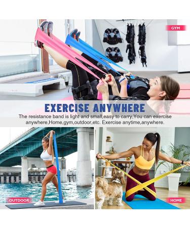 Resistance Loop Bands Set of 3 – Light, Medium & Heavy Mini Exercise Bands for Men & Women | Glute, Leg & Arm Workout, Warm-Up, Yoga & Stretching | Home Gym | Colour-Coded