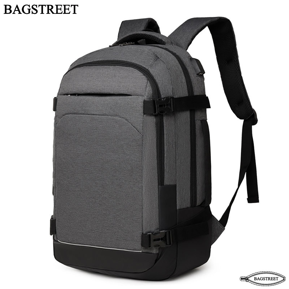 BAGSTREET Classic Laptop Backpack 15.6 Inches with USB Port, Water Proof, Shock Proof, With SIde Handle Unisex Travelling Backpack 32L Extra Large Backpack, Anti Theft TSA Flight Approved Laptop Backpack for Men Women - BS-2340