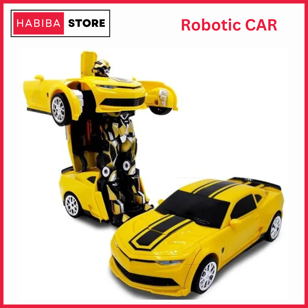 2 in 1 Robot to Car Convertible Vehicle with Lights & Music Robot Car | Deformation Transforming Robotic Car Toy for Kids Transformer Sports Car