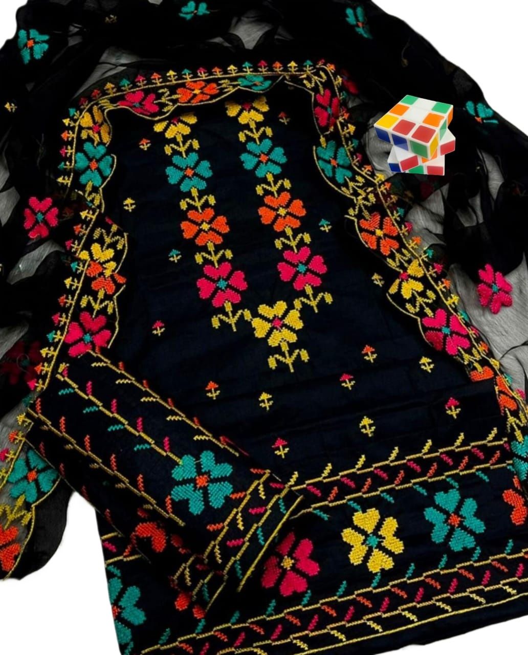 Handmade Embroidery Suits Multani Hand Embroidered Dresses Buy Multani  Embroidery Suit Online At Best Price In