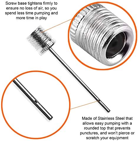 10 Piece Set of Inflation Pump Needles by Crown Sporting Goods football air pump needles